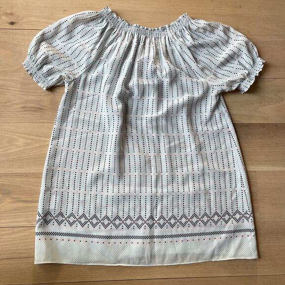 Joie Silk Smocked Neck Blouse // XS - Picture 8 of 8